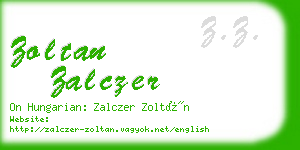 zoltan zalczer business card